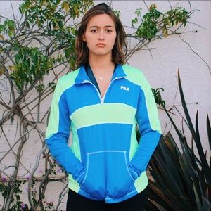 FILA color block athletic jacket